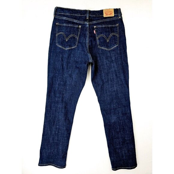 Levi's Denim - Levi's 30X30 Women's Classic Straight 5 Pocket Logo Blue Denim Jeans Size 10M
